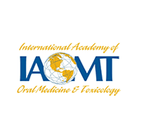 IAOMT logo with globe design.