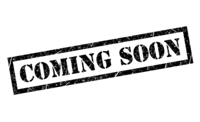 Black diagonal "COMING SOON" stamp on transparent background.